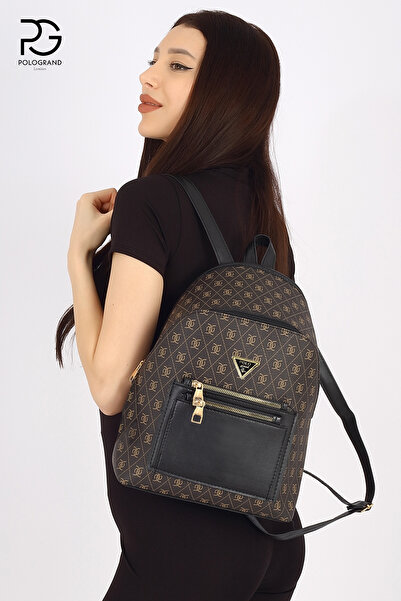 POLOGRAND London Αυθεντικό γυναικείο πολυτελές μοντέλο Comfort με ρυθμιζόμενο λουράκι 3 θέσεων Κομψή τσάντα πλάτης και ώμου