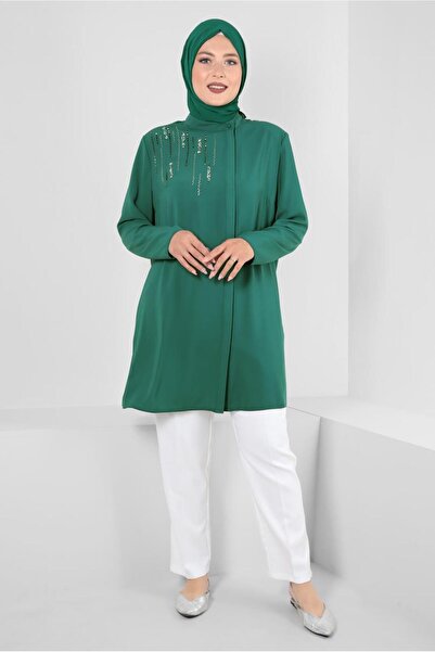 Alvina ΤΟΥΝΙΚ ΜΕ ΚΑΜΟΚΑΡΤΙΚΟ ΚΡΥΦΟ ΚΟΥΜΠΙ ΚΑΙ ΛΕΠΤΟΜΕΡΗ ΠΕΤΡΑ 20359