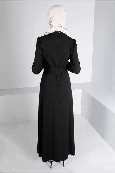 Alvina KEMERLİ DÜĞMELİ ELBİSE 43382