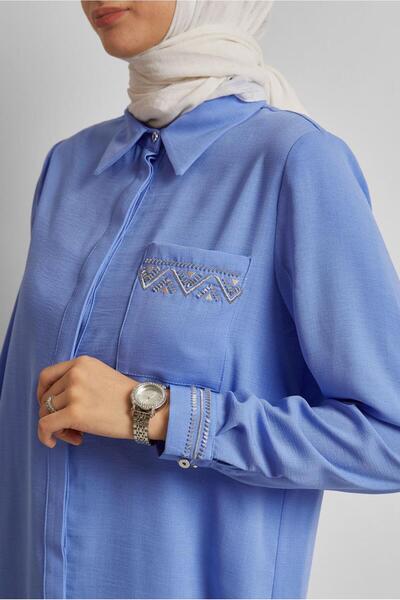 Alvina KETEN GÖRÜNÜMLÜ TUNİK 45621