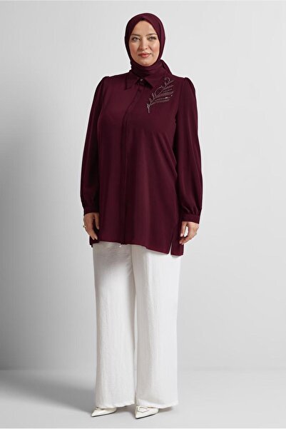Alvina BONCUK İŞLEMELİ BÜYÜK BEDEN TUNİK 20714