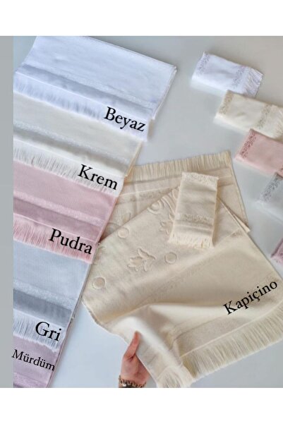 SARRA HOME Mysoft - Kapiçino - 50*90 Etamin Ve Kanaviçe İşlemelik Havlu