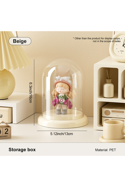 Choice cream white UFORU modern transparent acrylic dust-proof transparent display case collectibles multi-