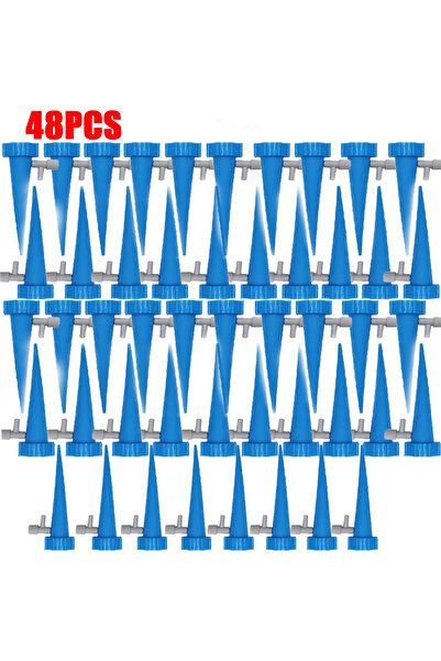 Choice 48 قطعة - نظام ري بالتنقيط أوتوماتيكي أزرق، ري ذاتي قابل للتعديل لنبات...