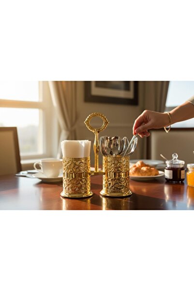 ROY KING Queen Anne Qa 91 2'li Kaşıklık Gold 18*21