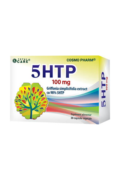 Cosmo Pharm 5-HTP 100 mg, 30 comprimate filmate, Antidepresiv