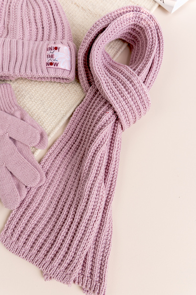 Babymod Pompom 9-15 years girl scarf beanie gloves set