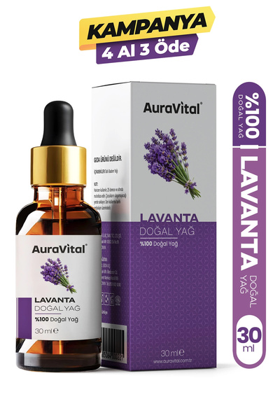AuraVital Lavanta Yağı 30 ML %100 Saf ve Doğal