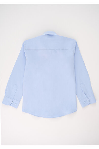 Micio Erkek Çocuk Klasik Mavi Gömlek