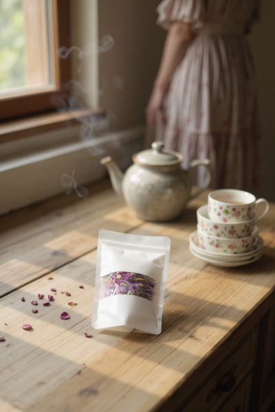 DOYPACK Beyaz Kraft Pencereli Kilitli 16*27- 500 GR-(50 ADET)