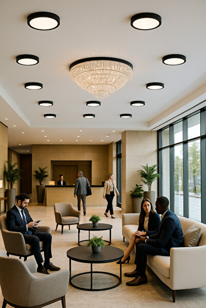 ga gözde aydınlatma 24 W SIVA ÜSTÜ LED ARMATÜR BANYO KİLER OFİS WC LAMBASI SİYAH KASA BEYAZ IŞIK