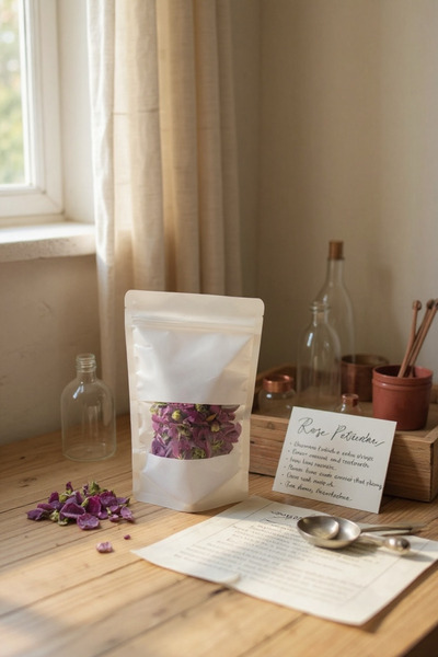 DOYPACK Beyaz Kraft Pencereli Kilitli 16*27- 500 GR-(50 ADET)