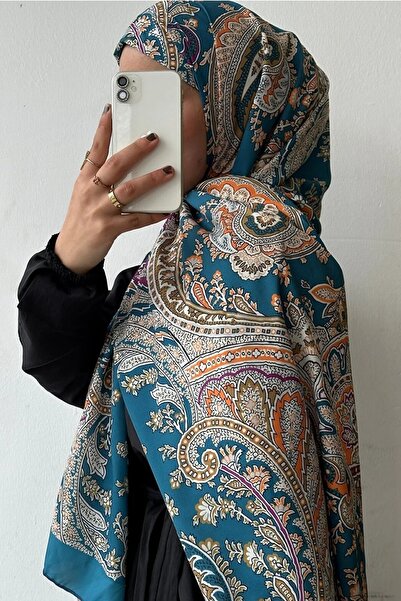 Bonjela Dama Desen Pamuklu Jakar Şal