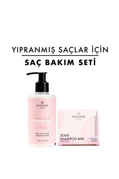 Polente Natural Yıpranmış Saçlar Için Bakım Seti