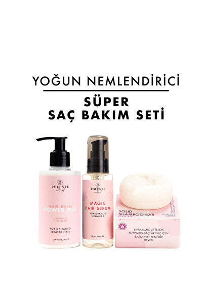 Polente Natural Süper Bakım Seti - Yıpranmış Saçlar Için
