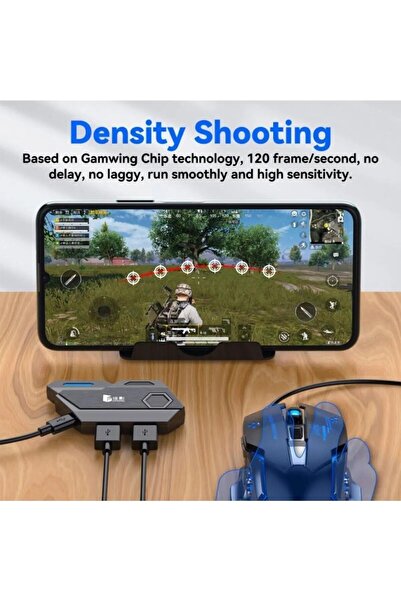 MKMTEKNOLOJİ Mix SE - Pubg Mobile Klavye Ve Mouse Dönüştürücü 5 In 1 Geekgamer Türkçe Yapay Zeka Akıllı Makro