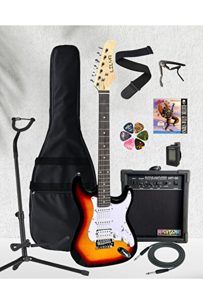 LİLYA HSS Elektro Gitar Amfi Kulaklık FULL SET