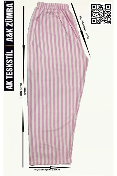 A&K ZÜMRA Mother Model Winter Suede Pajama Bottoms Without Pockets Plus Size