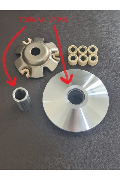 Arora Aro;ra Zrx 200 uyumlu Modifiye Tornalı Ön Varyatör Yarım 17 Pin (SON HI...