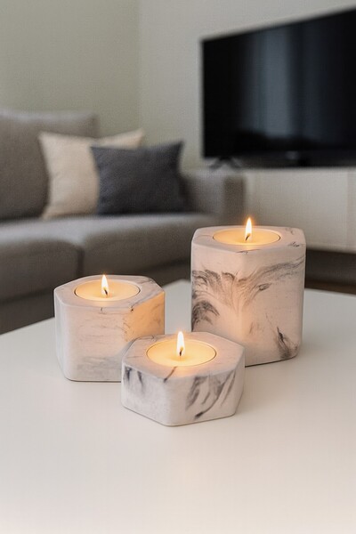 YANKIFOTO DEKORATİF TEALİGHT MUMLUK