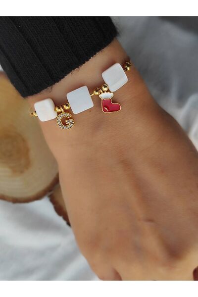 Amabel Jewelerys سوار نسائي من عرق اللؤلؤ للعام الجديد مع تفاصيل حرف الزركون ...