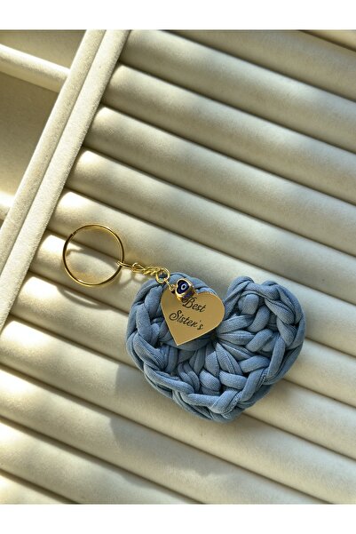Rüya سلسلة المفاتيح محبوكة القلب