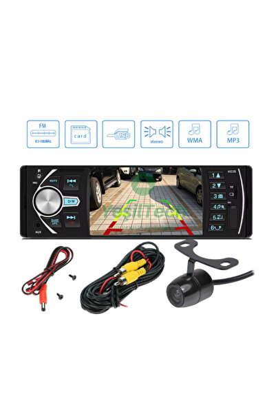 EXVOL Araba Oto Teyp Park Kamera Hediyeli 4.1 Inc Ekran 4*60w Bluetooth-mp3-mp5-usb