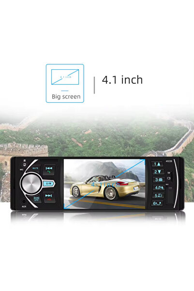 EXVOL Araba Oto Teyp Park Kamera Hediyeli 4.1 Inc Ekran 4*60w Bluetooth-mp3-mp5-usb