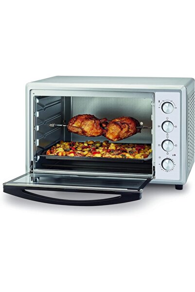 Kenwood 100L Toaster Oven with Rotisserie & Convection Function, Double Glass Door – MOM99 Silver