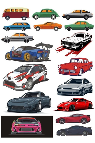 Reysa Tasarım مجموعة ملصقات سيارات مكونة من 13 قطعة للهاتف، والكمبيوتر اللوحي...
