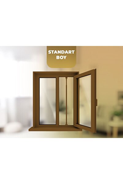 Erol Uzun Pencereler Için Pencere Güvenlik Bariyeri Kahverengi 130 Cm Ile 160 Cm Arası Uzayıp Kısalabilir