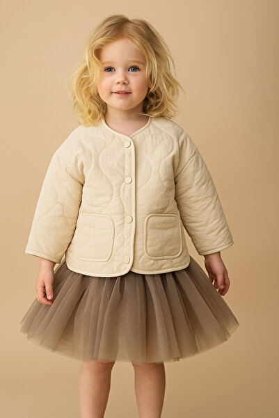 Motebarn Wear Kız Çocuk Kapitone Ceket