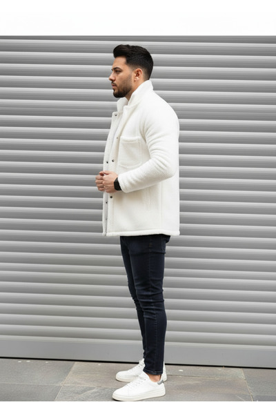 STILL GİYİM Μπουφάν βελούδινου Unisex με κανονική εφαρμογή με λεπτομερή κουμπιά