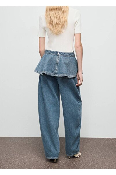 MANGO Woman Denim mini etek