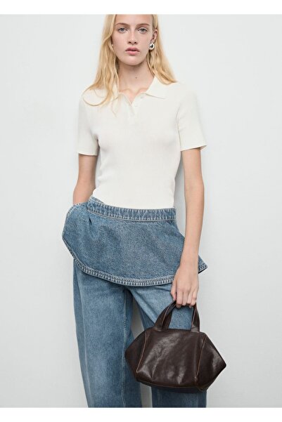 MANGO Woman Denim mini etek