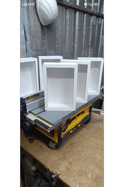 EMASS anı çerçevesi kuru gül ahşap çiçek Çerçevesi 30x20 beyaz plastik camlı