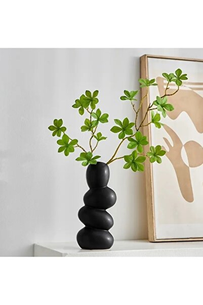 rakaymu Μοντέρνο μαύρο διακοσμητικό βάζο