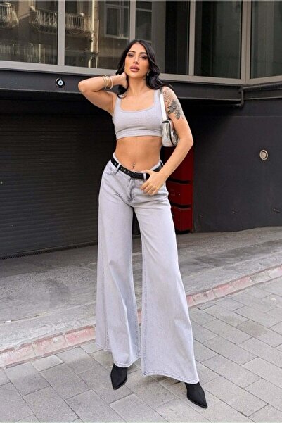 What's Up Whatsup High Waist Wide Leg Trousers