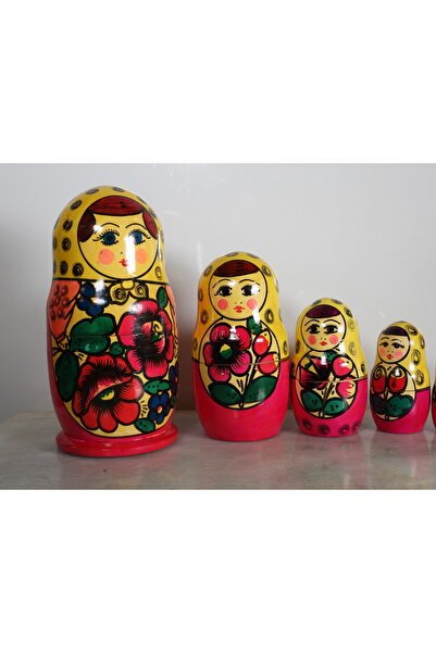 aliscoppershop Rus 7 li Matruşka Bebek