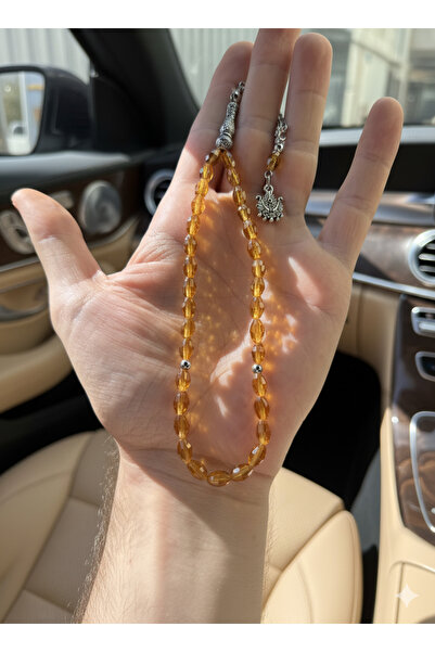 A-STİL TAKI Men's Thin Barley Cut Gift Box Wrist Length Prayer Beads