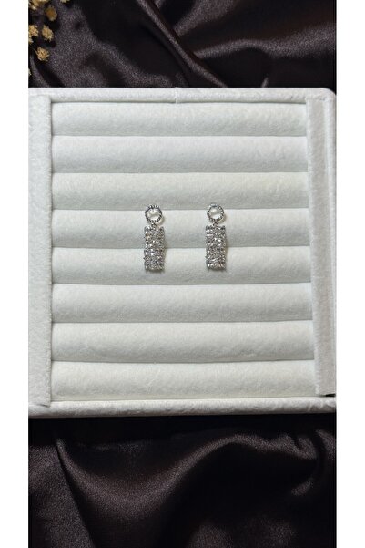 XUPİNGS JEWELRY Xuping 14K Baget Taşlı Kadın Küpe Kararmaz Kadın Takı Xuping Küpe