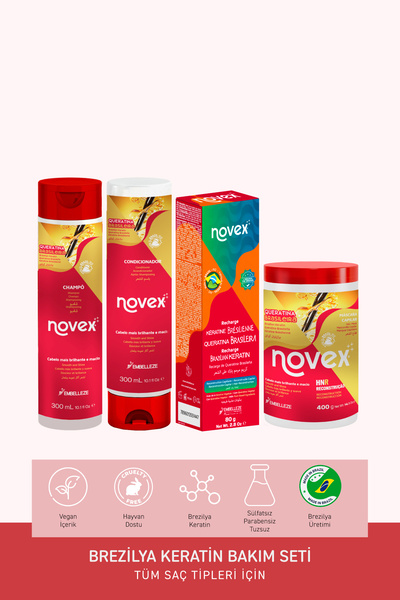 NOVEX Brezilya Keratin - Keratin Saç Bakım Seti