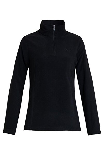 2AS Price Yarım Fermuarlı Kadın Polar Siyah