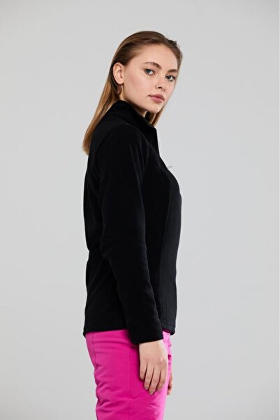 2AS Price Yarım Fermuarlı Kadın Polar Siyah