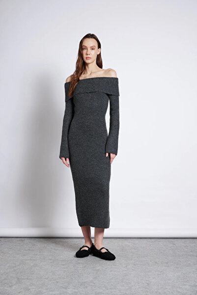 bubeny فستان مادونا طويل من التريكو