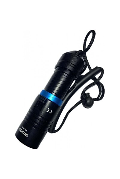 Wıson Ws-4545 Şarjlı Su Altı Dalış El Feneri 100 Menzil 10w 1800 Lümen