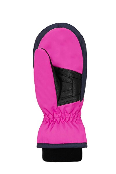 Reusch Mitten Dark Pink Kids Ski Gloves