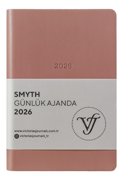 Victoria's Journals Smyth 2026 Günlük Ajanda A6 (9x14cm) Esnek Kapak Ivory 80...