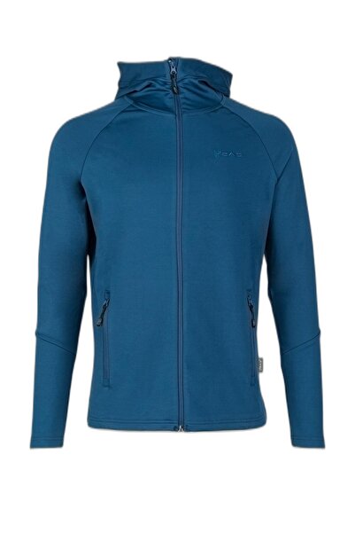 2AS Selenge Φούτερ με κουκούλα με φερμουάρ Navy Blue