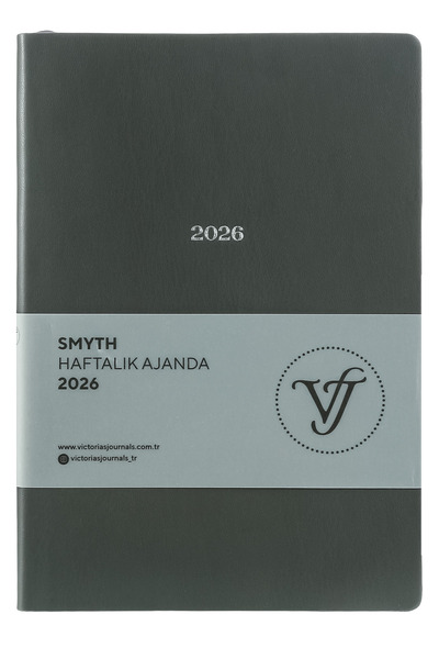 Victoria's Journals Smyth 2026 Weekly Agenda A5 (14X21Cm) Flexible Cover Ivory 80 Gr.